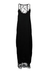Gestreiftes Kleid mit V-Ausschnitt und Trägern